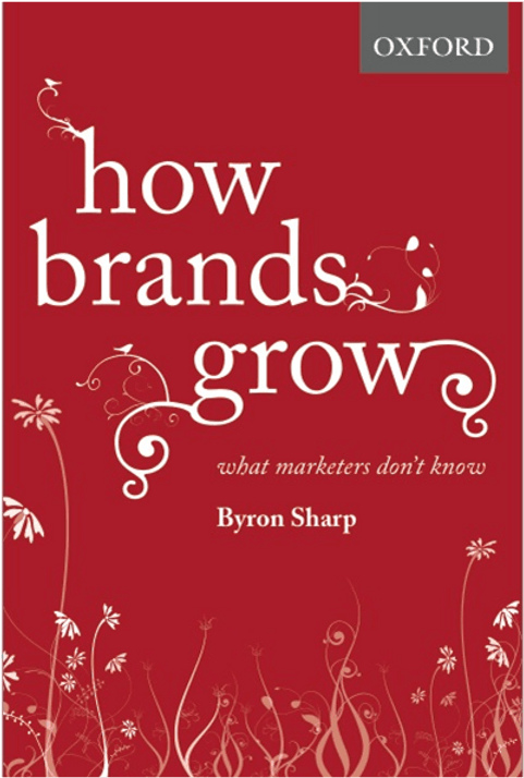 Das Cover von Byron Sharp "how brands grow"