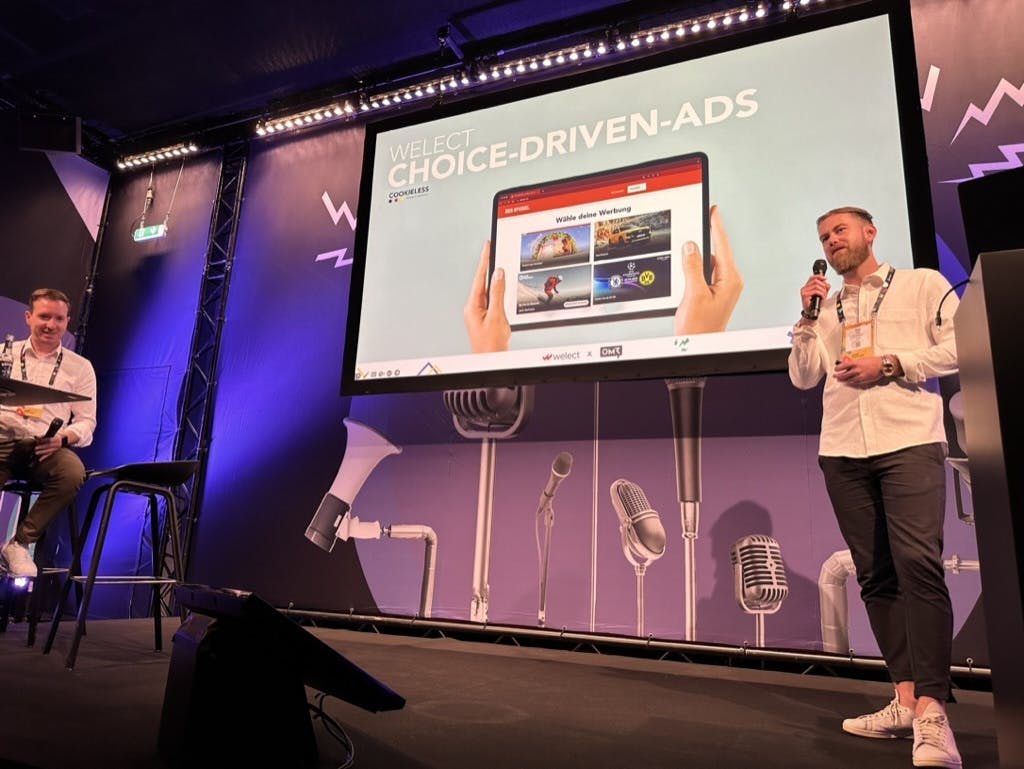 Otto Schmidt (Vice President Sales) and Daniel Zoels (Director Sales Consulting) will hold a masterclass at OMR on the topic of "Choice-Driven Advertising: Always cookieless and now also shoppable