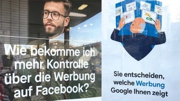 OOH-Kampagne von Facebook und Google